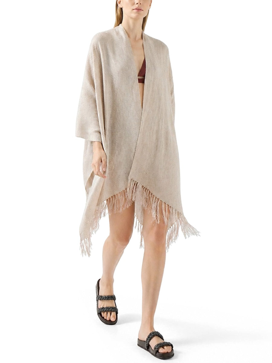 Brunello Cucinelli Women Poncho In Lino BRUNELLO CUCINELLI