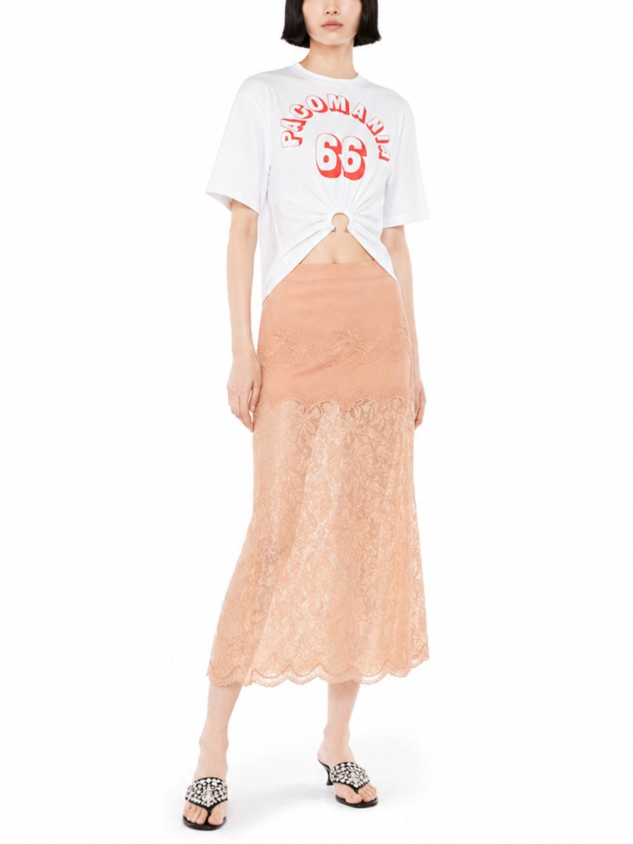 Rabanne Women Gonna Midi In Pizzo PACO RABANNE