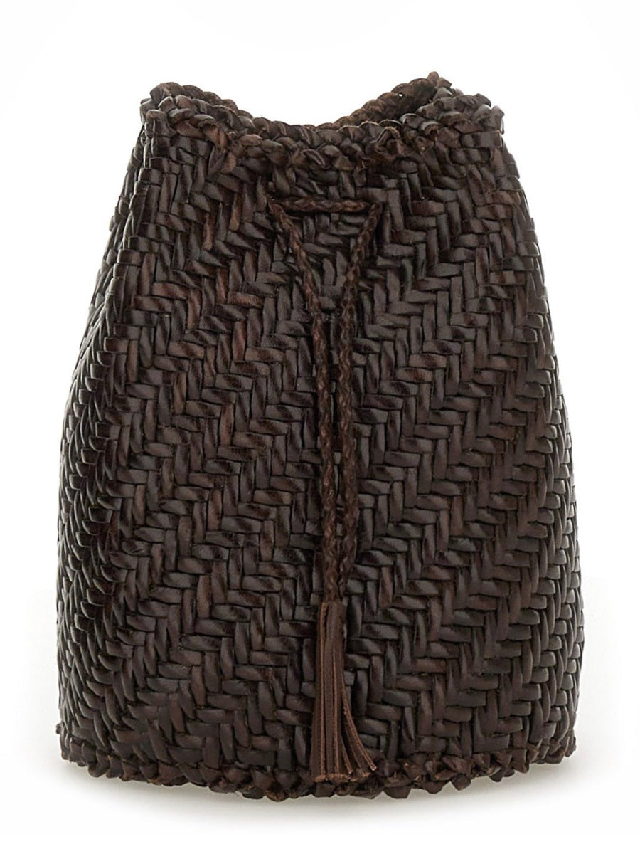 Dragon Diffusion Women Borsa "Pompom Double Jump Tan" DRAGON DIFFUSION