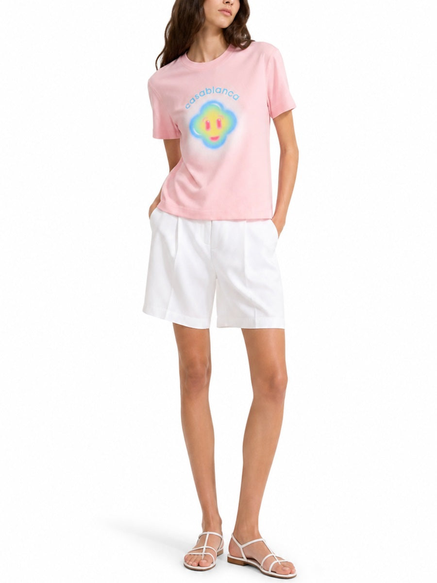 Casablanca Women "Airbrush Smiley" T-Shirt CASABLANCA