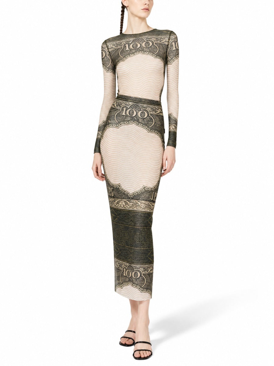 Jean Paul Gaultier Women Top With "Cartouche" Print JEAN PAUL GAULTIER