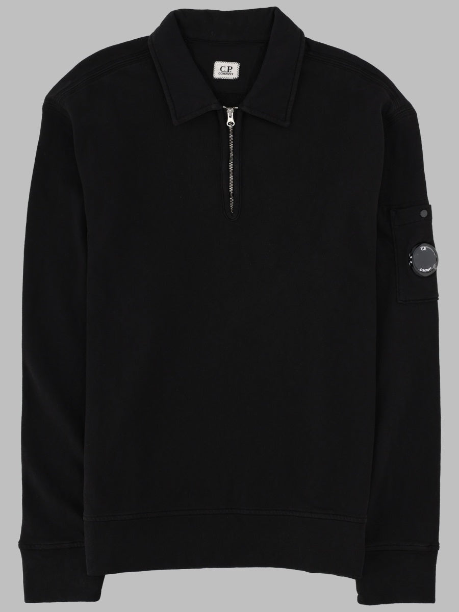 C.P. Company Men Felpa Con Colletto Polo E Zip C.P. COMPANY