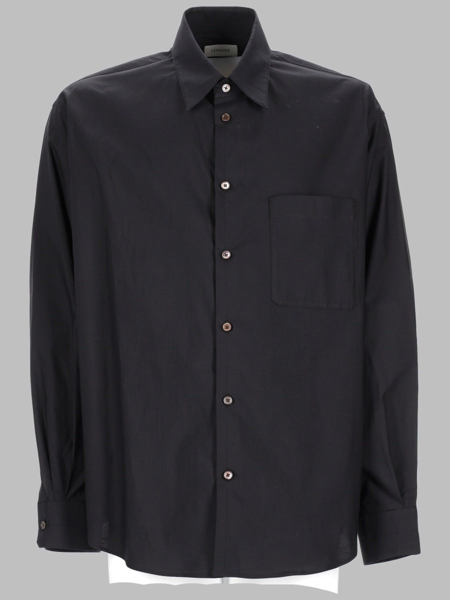 Lemaire Men Camicia In Cotone Misto Seta LEMAIRE