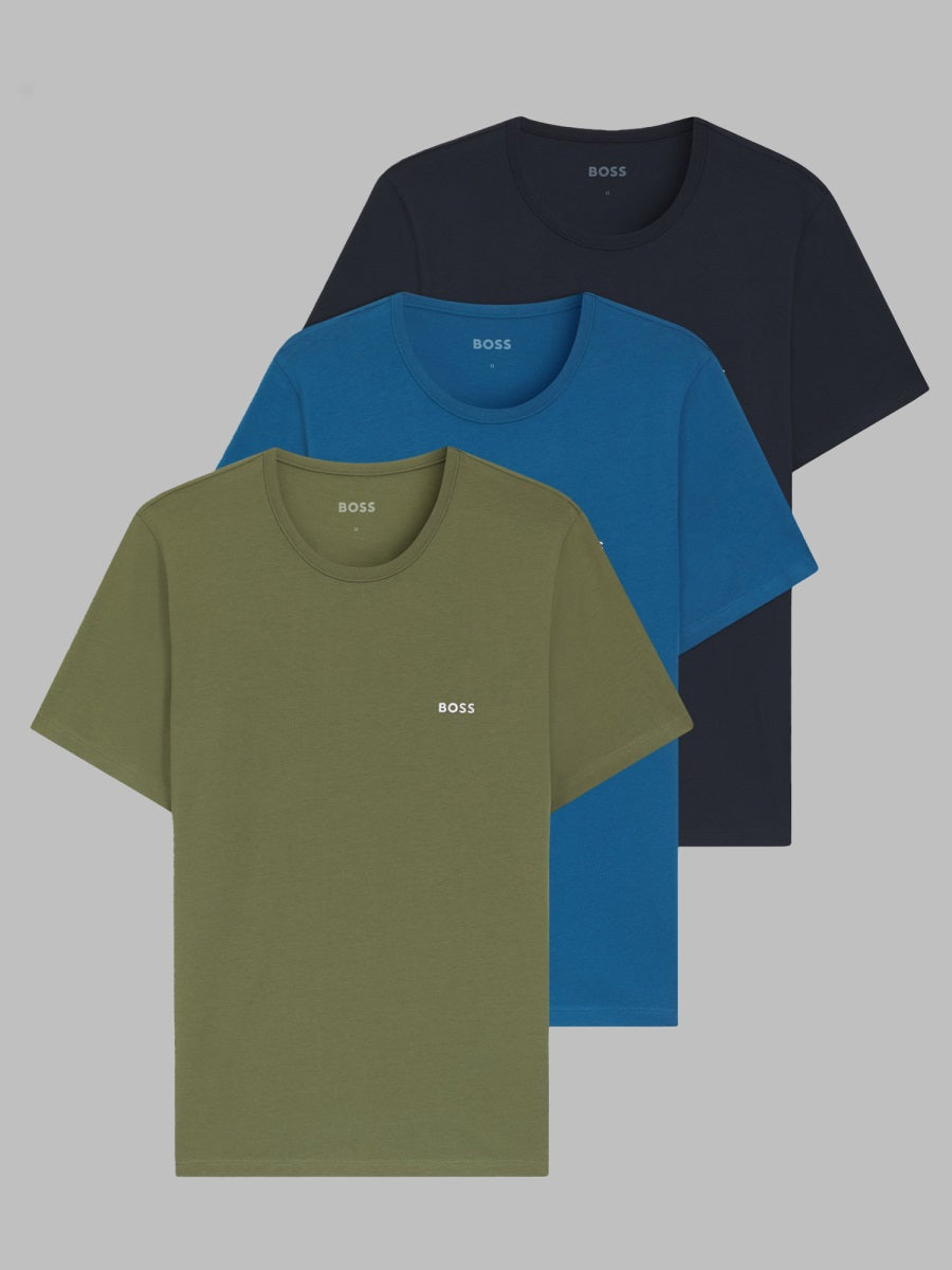 Boss Men Set Da Tre T-Shirt Intime In Cotone