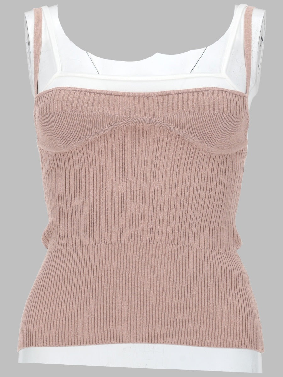 Diesel Women Top In Maglia Con Effetto Sovrapposto DIESEL