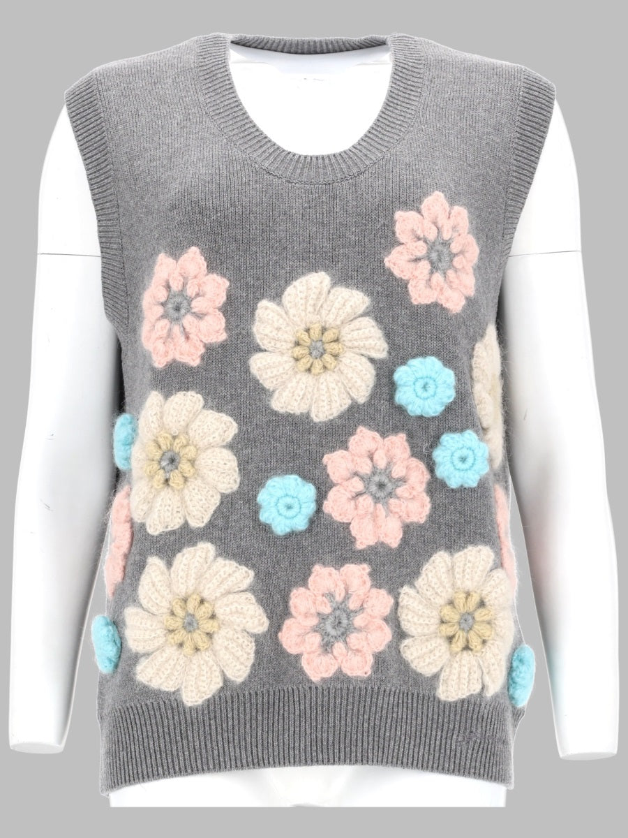 Ganni Women Gilet Con Applicazioni Floreali GANNI
