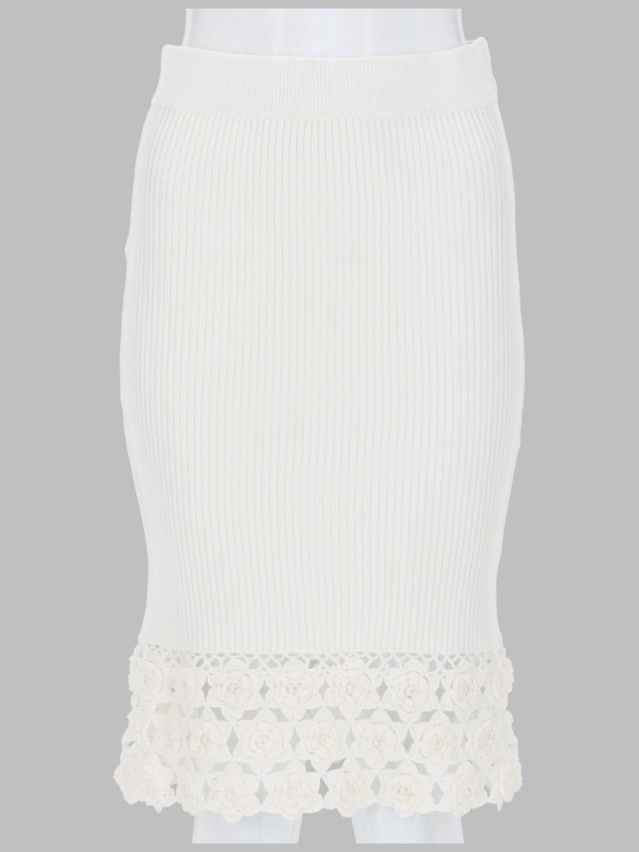 Ganni Women Gonna Con Bordo In Crochet GANNI
