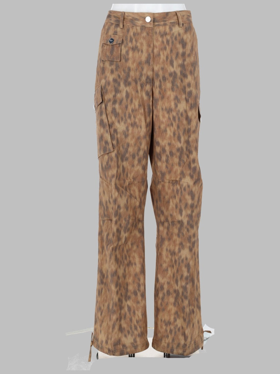 Ganni Women Pantalone Cargo In Cotone Stampato GANNI