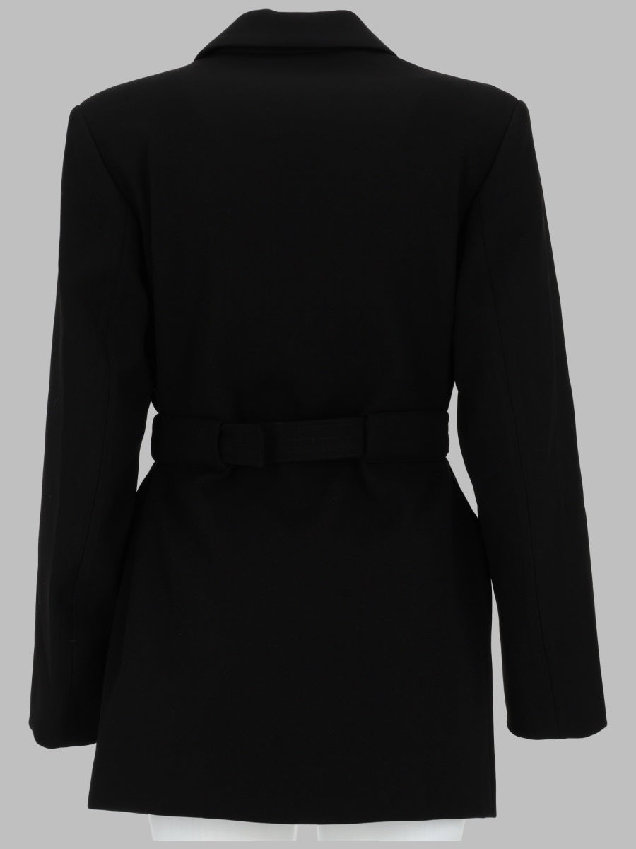Ganni Women Blazer In Crepe Con Cintura GANNI