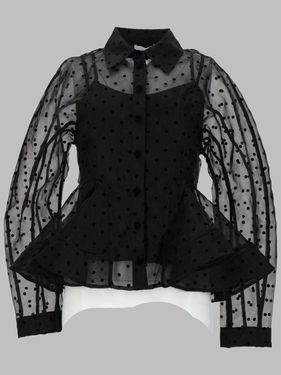 Ganni Women Camicia "Peplum" In Organza GANNI