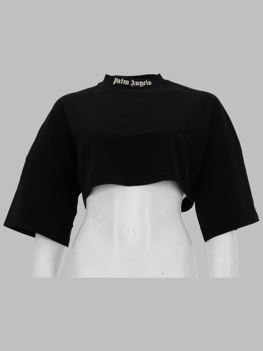 Palm Angels Women T-Shirt Cropped Con Logo PALM ANGELS