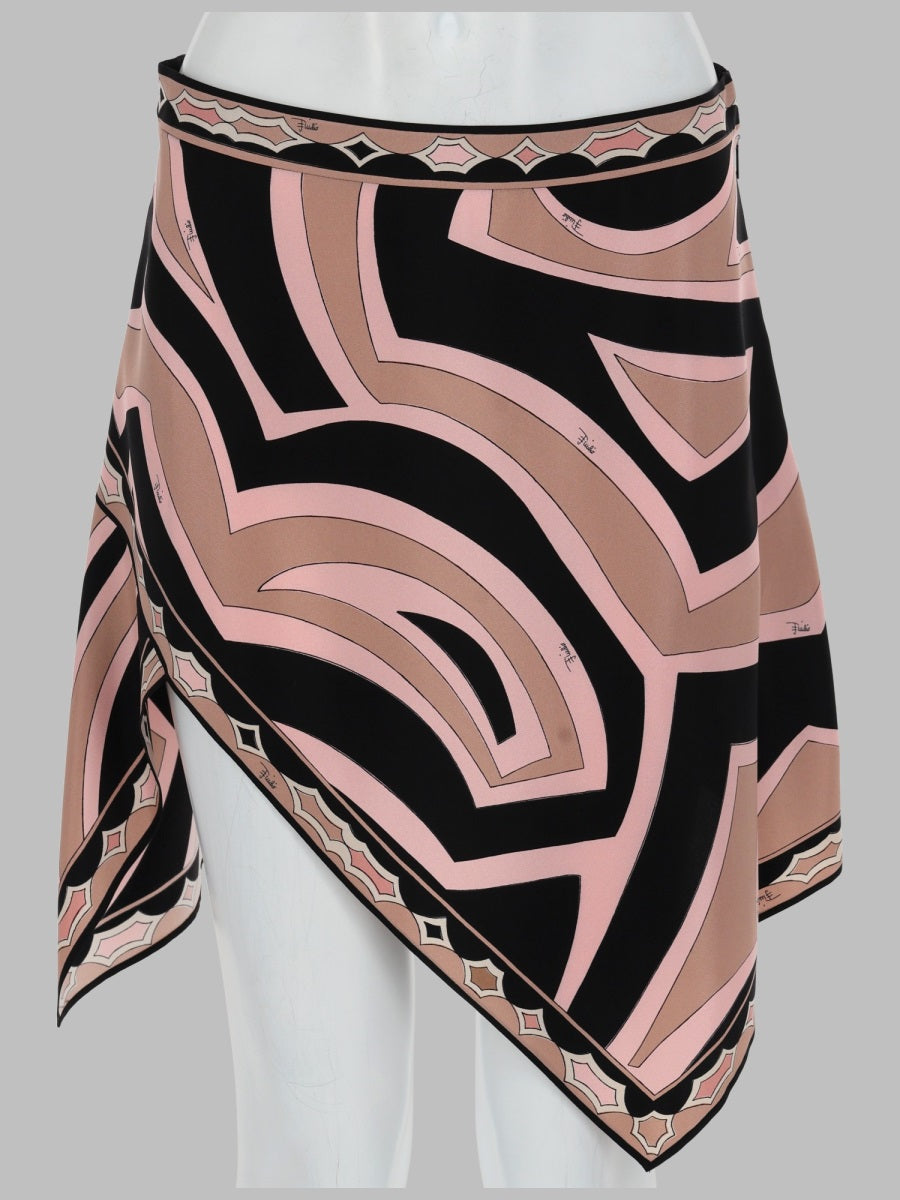 Pucci Women Minigonna Asimmetrica In Seta Con Stampa PUCCI