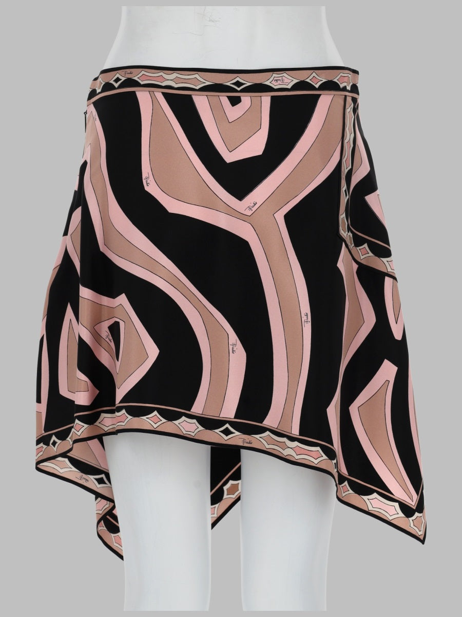 Pucci Women Minigonna Asimmetrica In Seta Con Stampa PUCCI