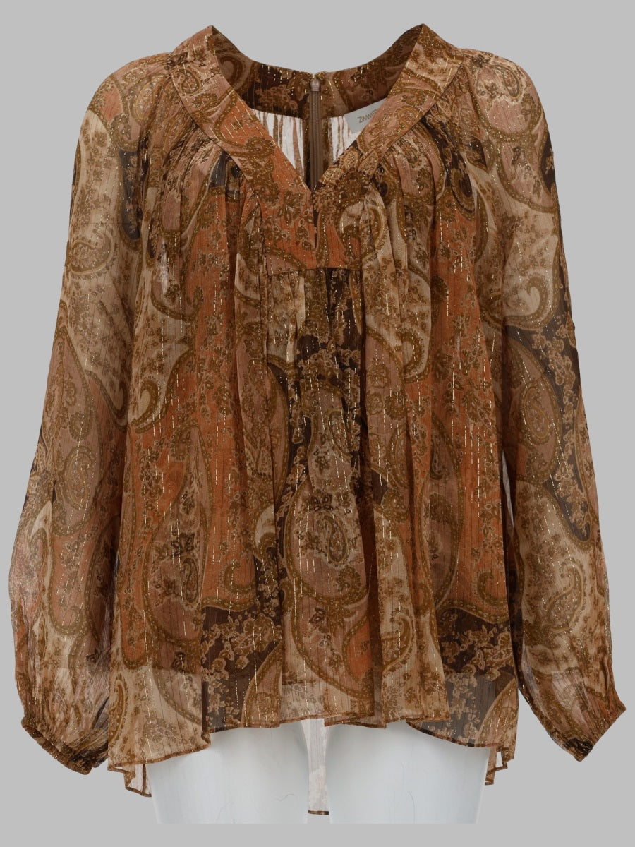 Zimmermann Women Top Con Maniche A Pipistrello "Carousel" ZIMMERMANN
