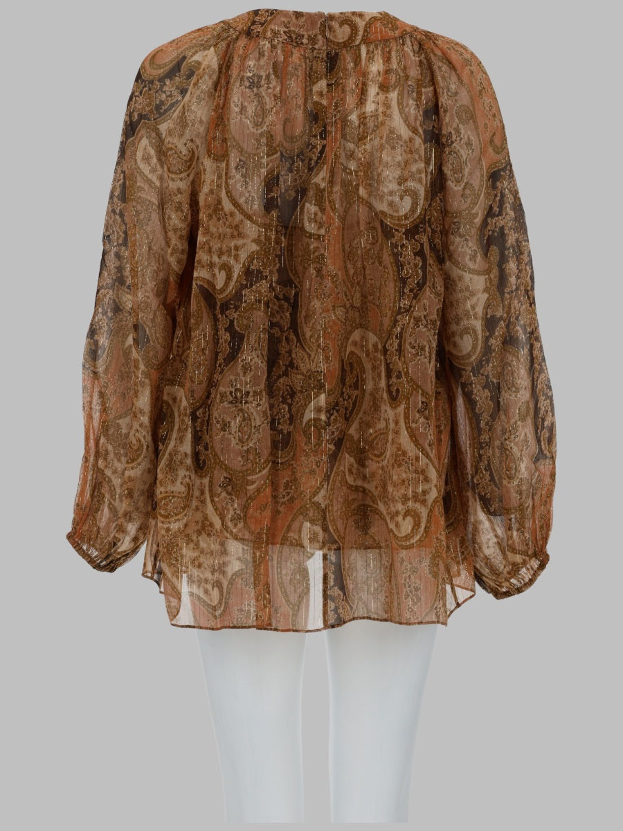 Zimmermann Women Top Con Maniche A Pipistrello "Carousel" ZIMMERMANN