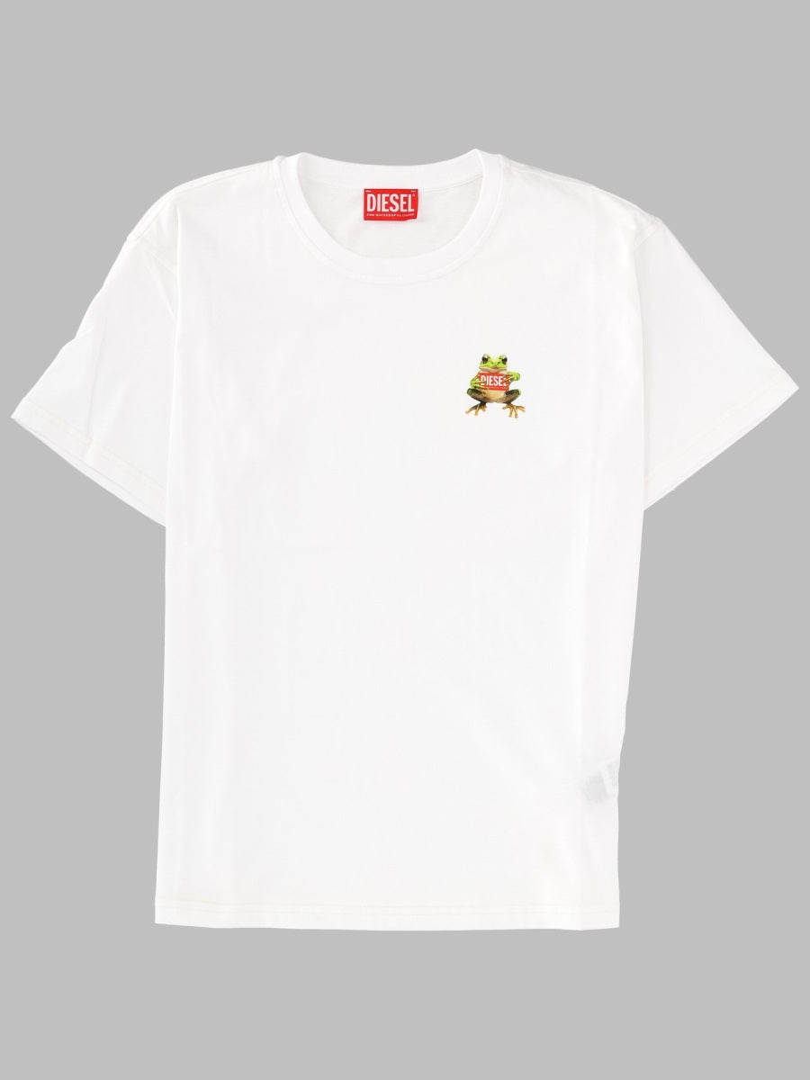 Diesel Women T-Shirt In Cotone Con Stampa Logo DIESEL