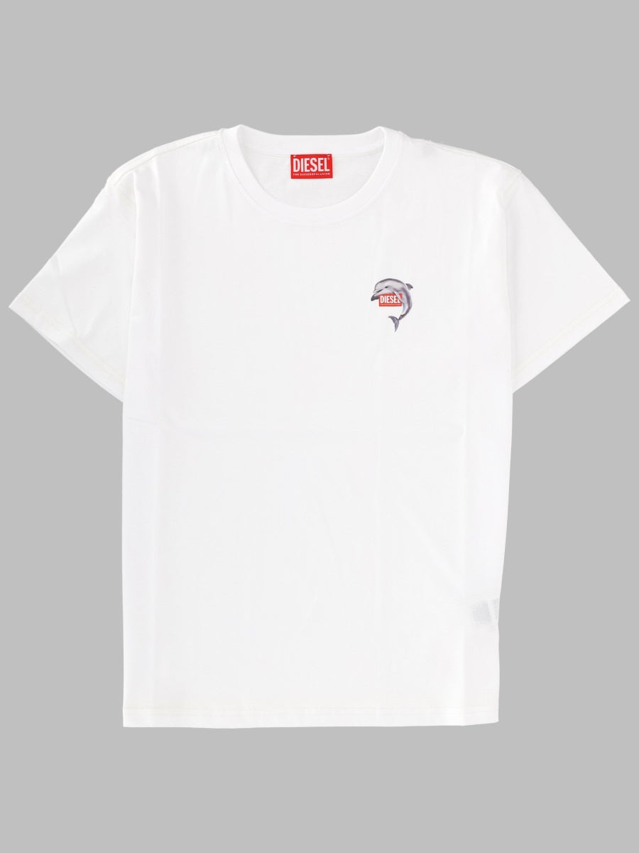 Diesel Women T-Shirt In Cotone Con Stampa Logo DIESEL