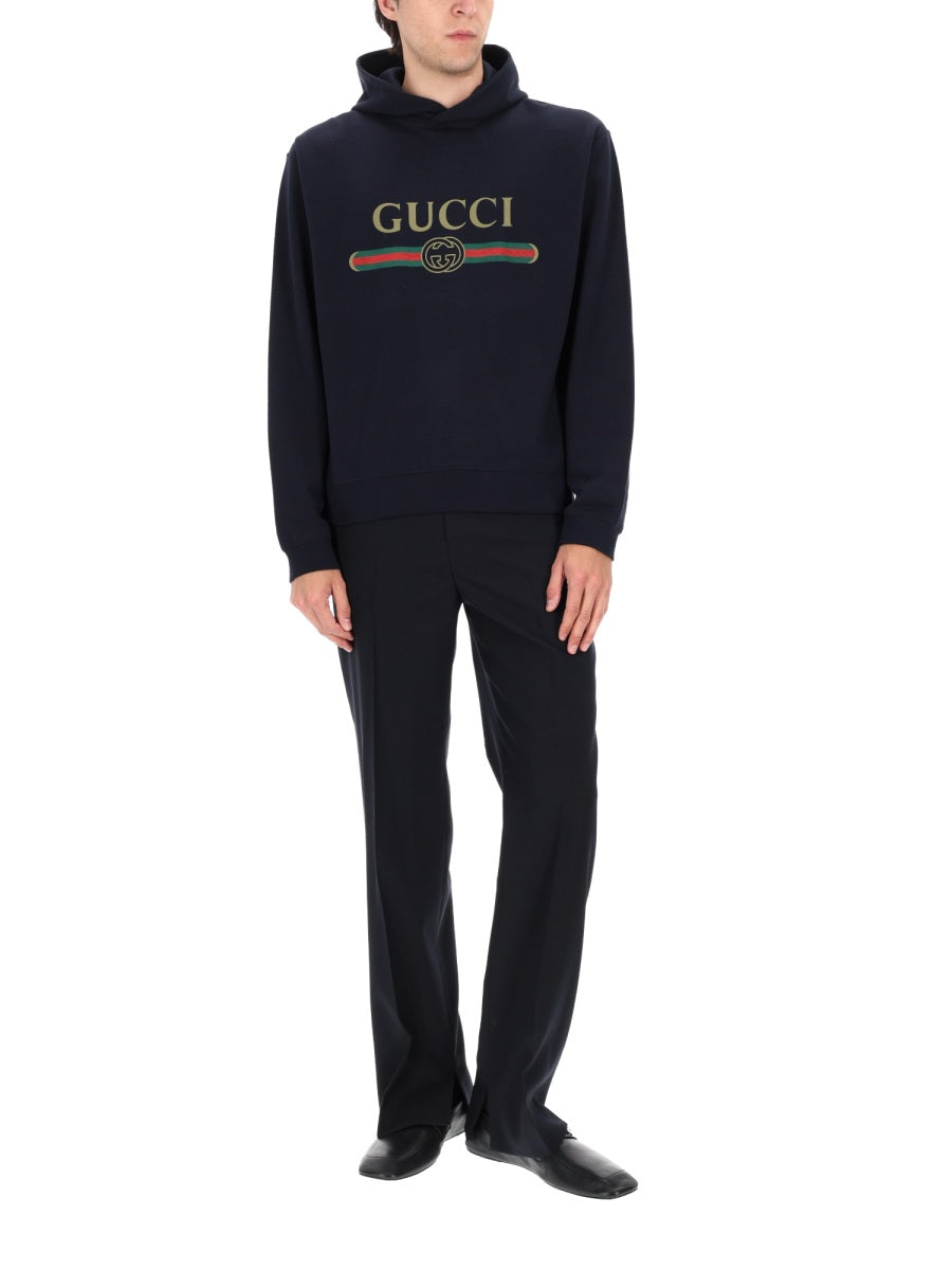 Gucci Men Felpa Con Logo GUCCI