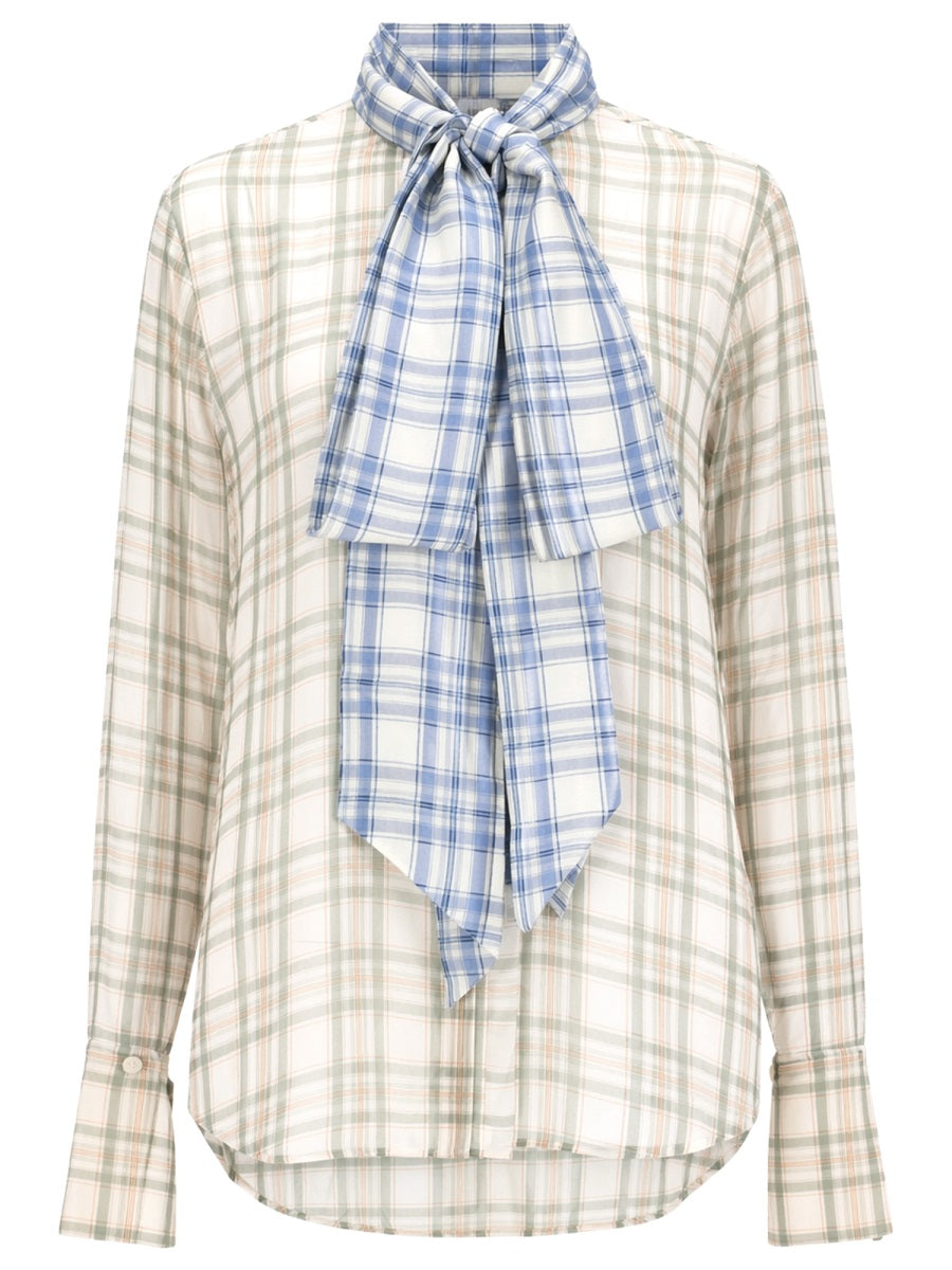 Acne Studios Women Blusa In Seta Con Fiocco ACNE STUDIOS