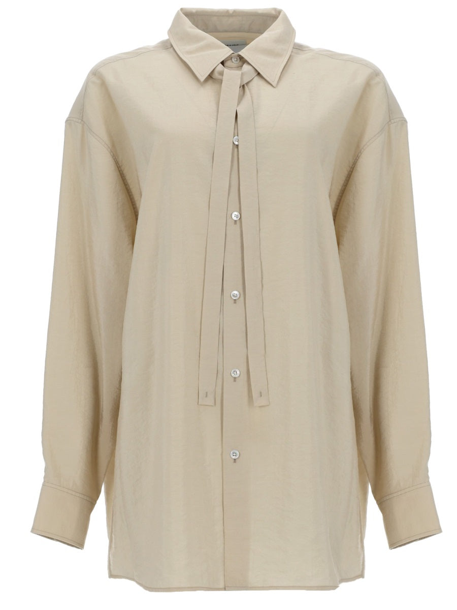 Lemaire Women Camicia Lunga Con Cravatta LEMAIRE