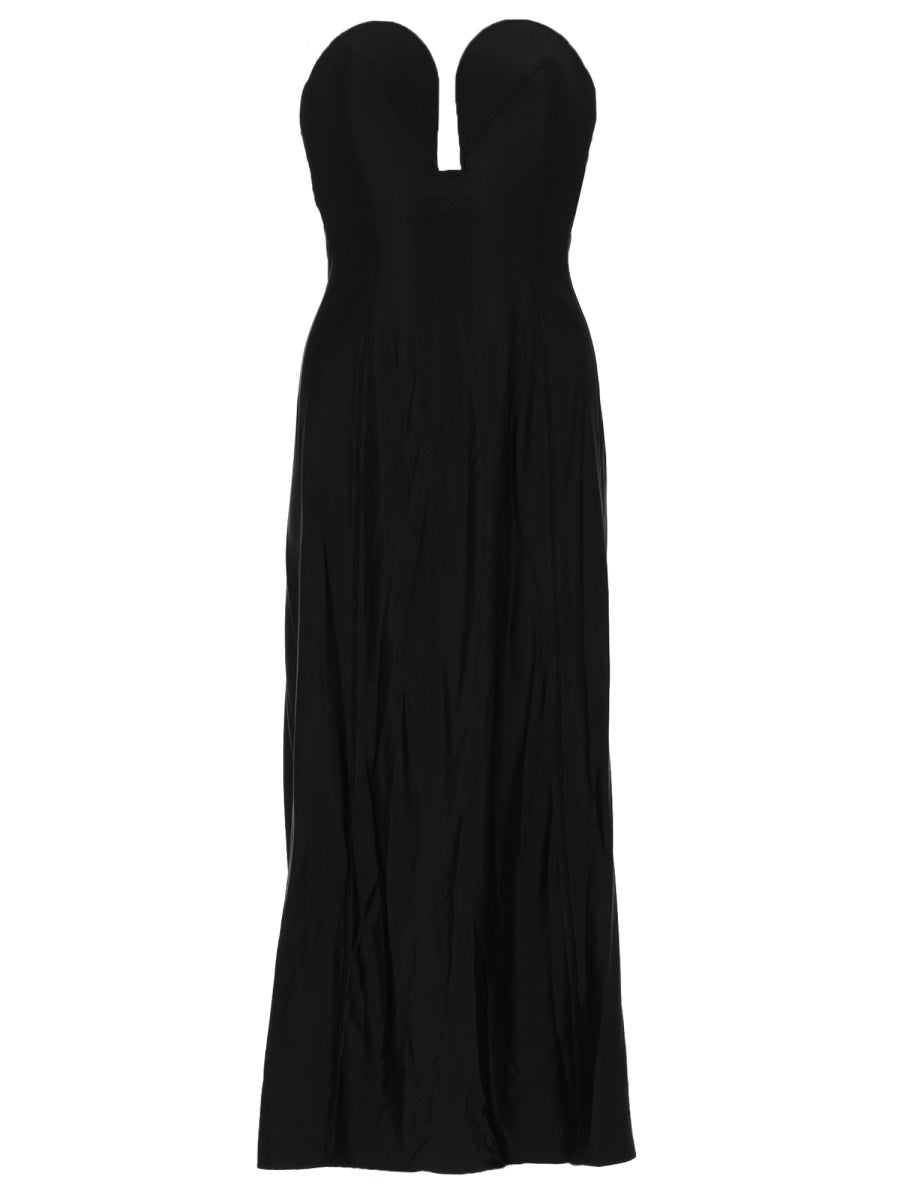 Rabanne Women Abito Midi Con Bustier Strutturato A Forma Di Cuore PACO RABANNE