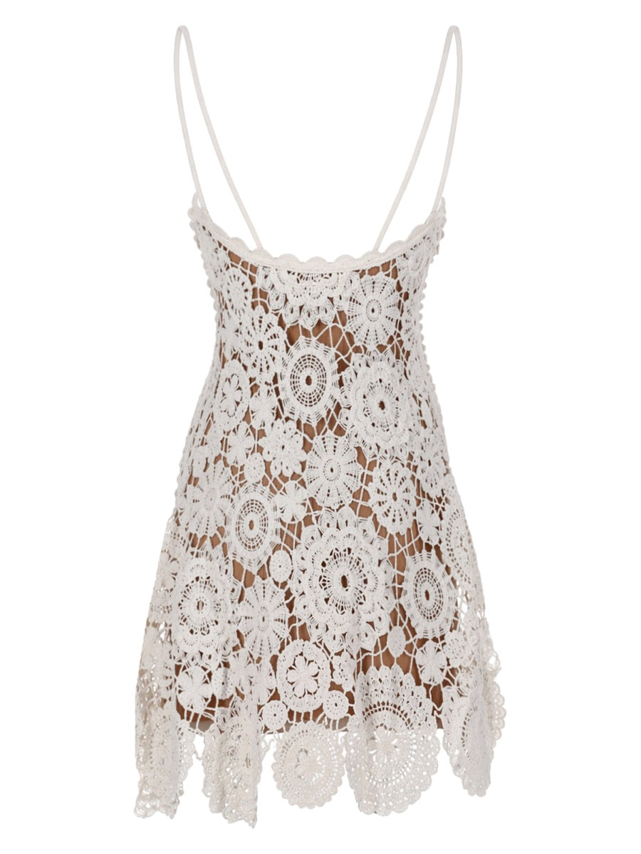 Self-Portrait Women Mini Abito Crochet