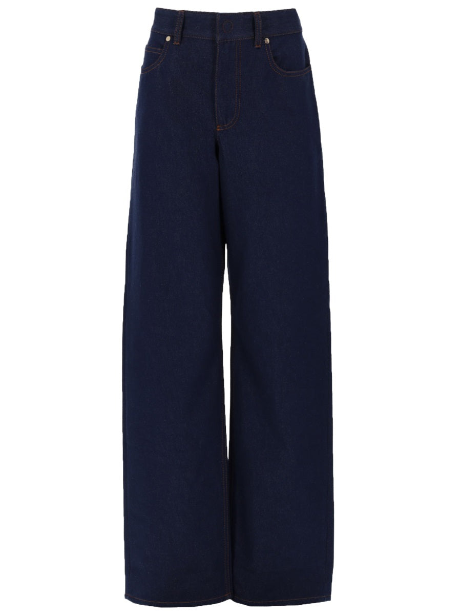 Fendi Women Jeans Lunghi In Denim FENDI