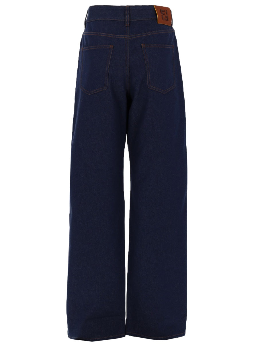 Fendi Women Jeans Lunghi In Denim FENDI