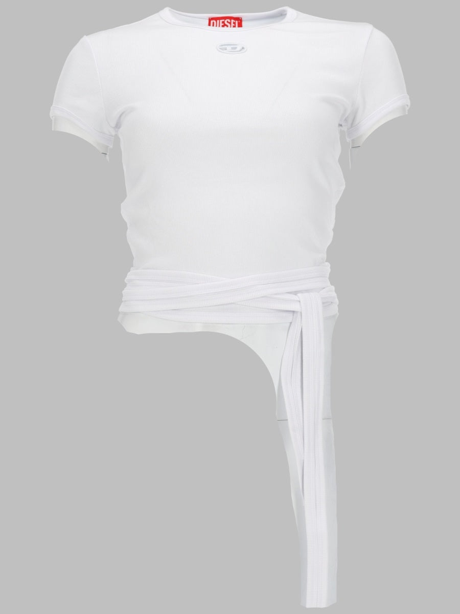 Diesel Women T-Shirt A Costine Con Lacci DIESEL