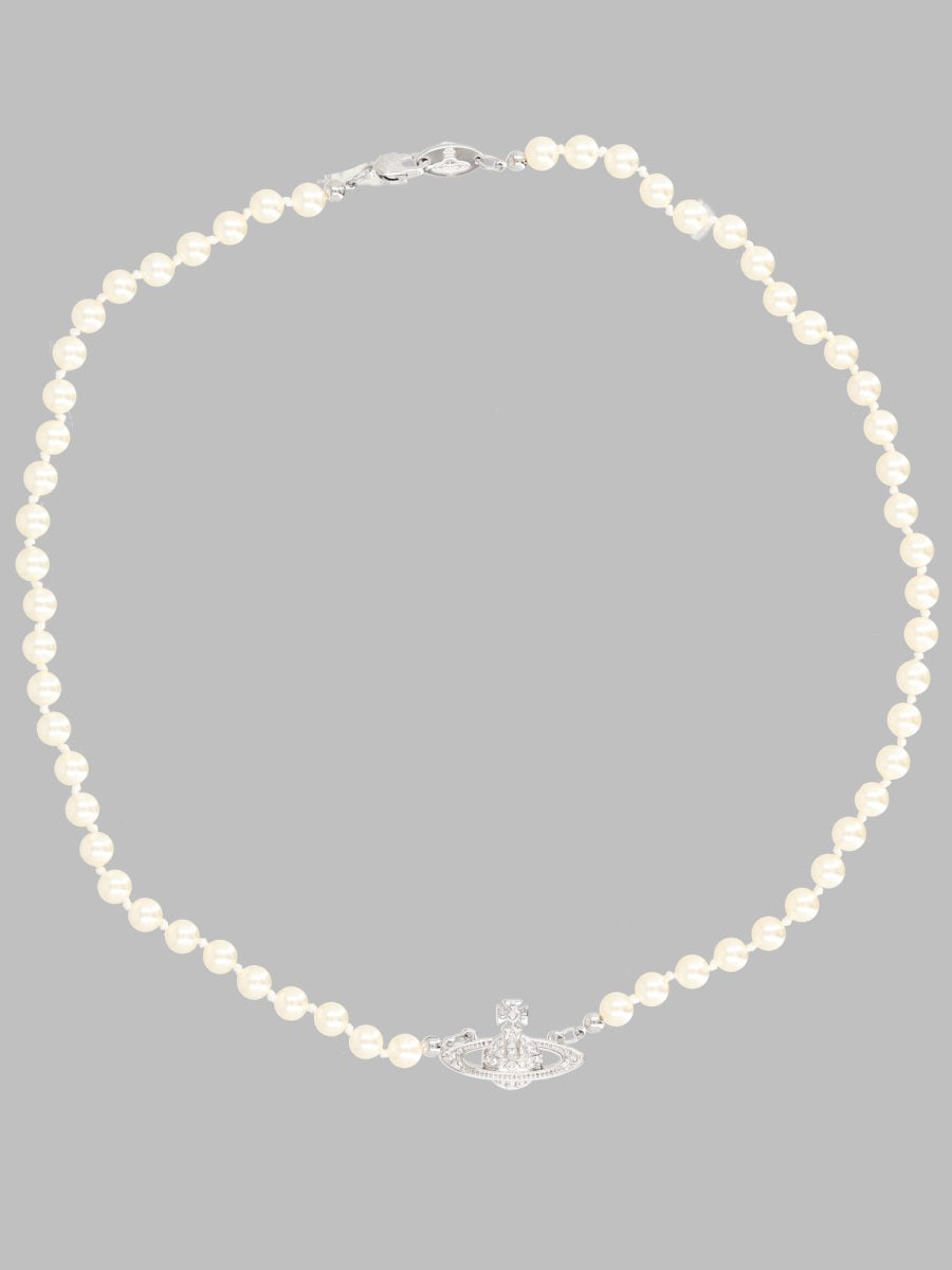 Vivienne Westwood Women Collana Di Perle Con Orb In Basso Rilievo VIVIENNE WESTWOOD