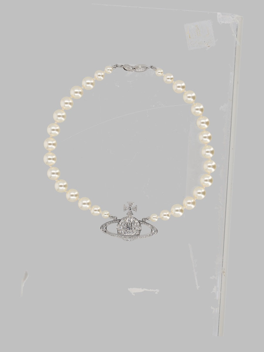 Vivienne Westwood Women Collana Di Perle Con Orb VIVIENNE WESTWOOD