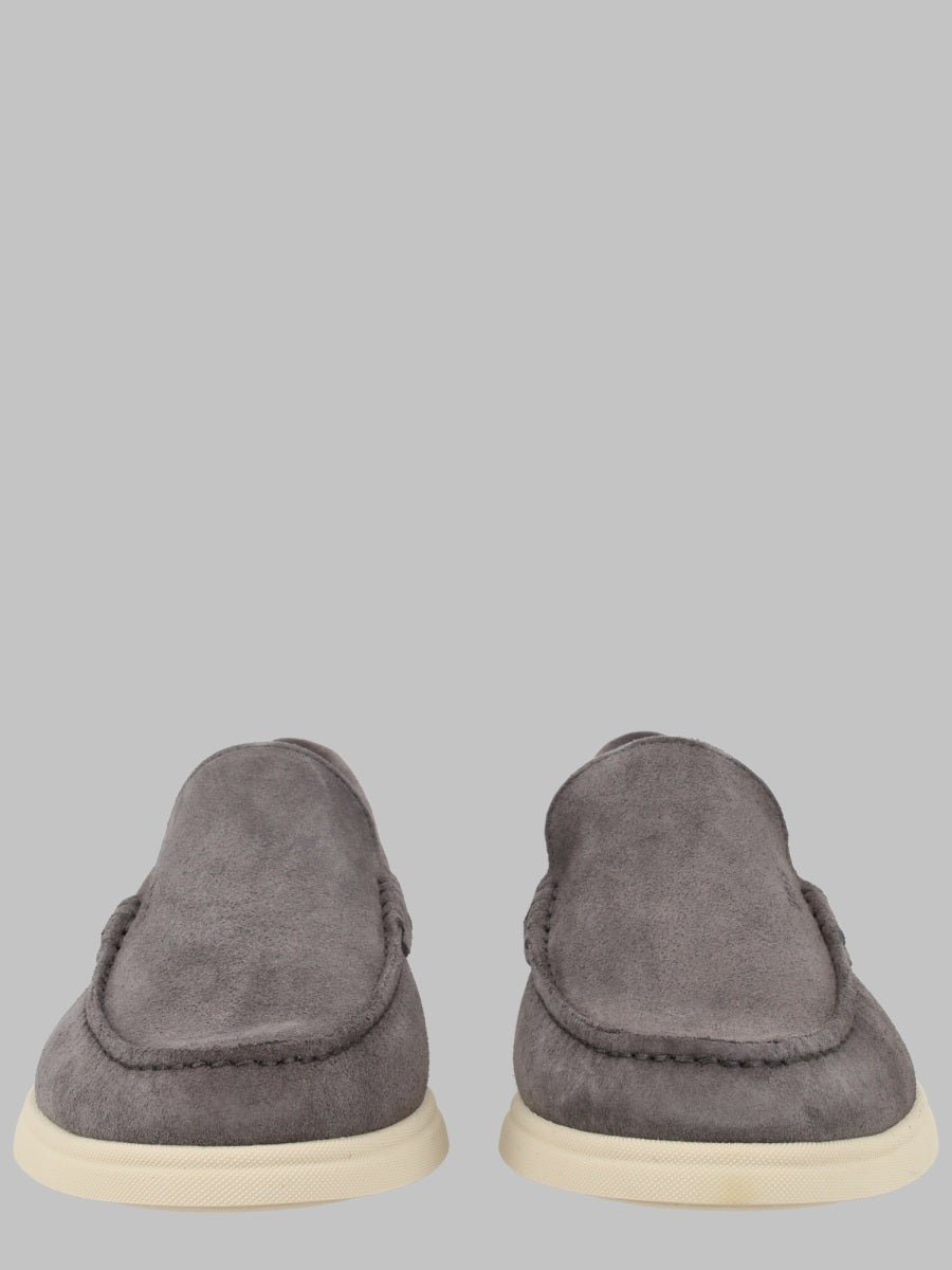 Boss Men Mocassino In Pelle Scamosciata Con Logo BOSS