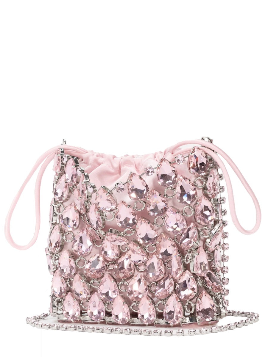 Self-Portrait Women Borsa Mini In Maglia Metallica Con Cristalli SELF-PORTRAIT