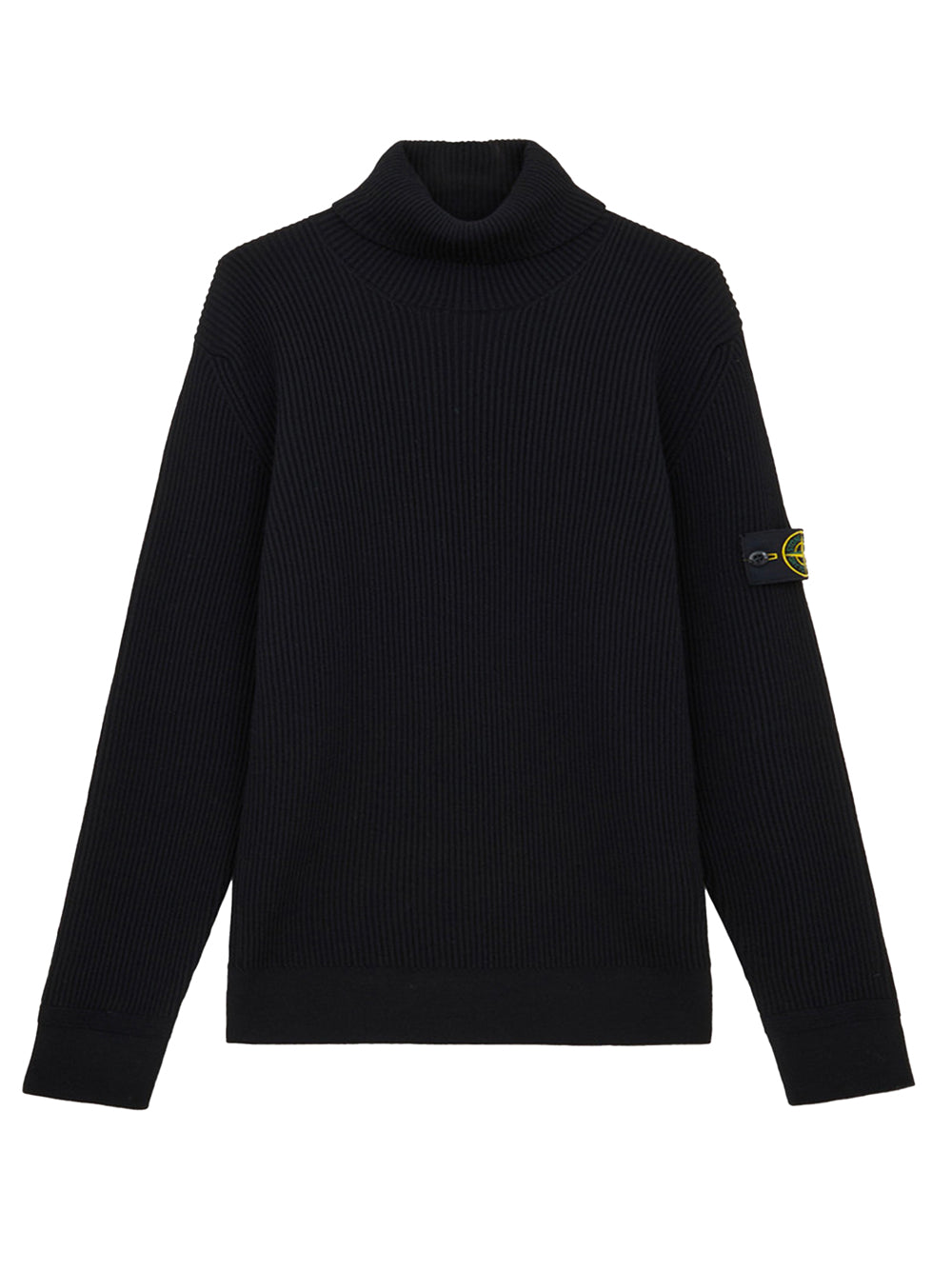 Stone Island Men Ribbed Wool Turtleneck Pullover STONE ISLAND