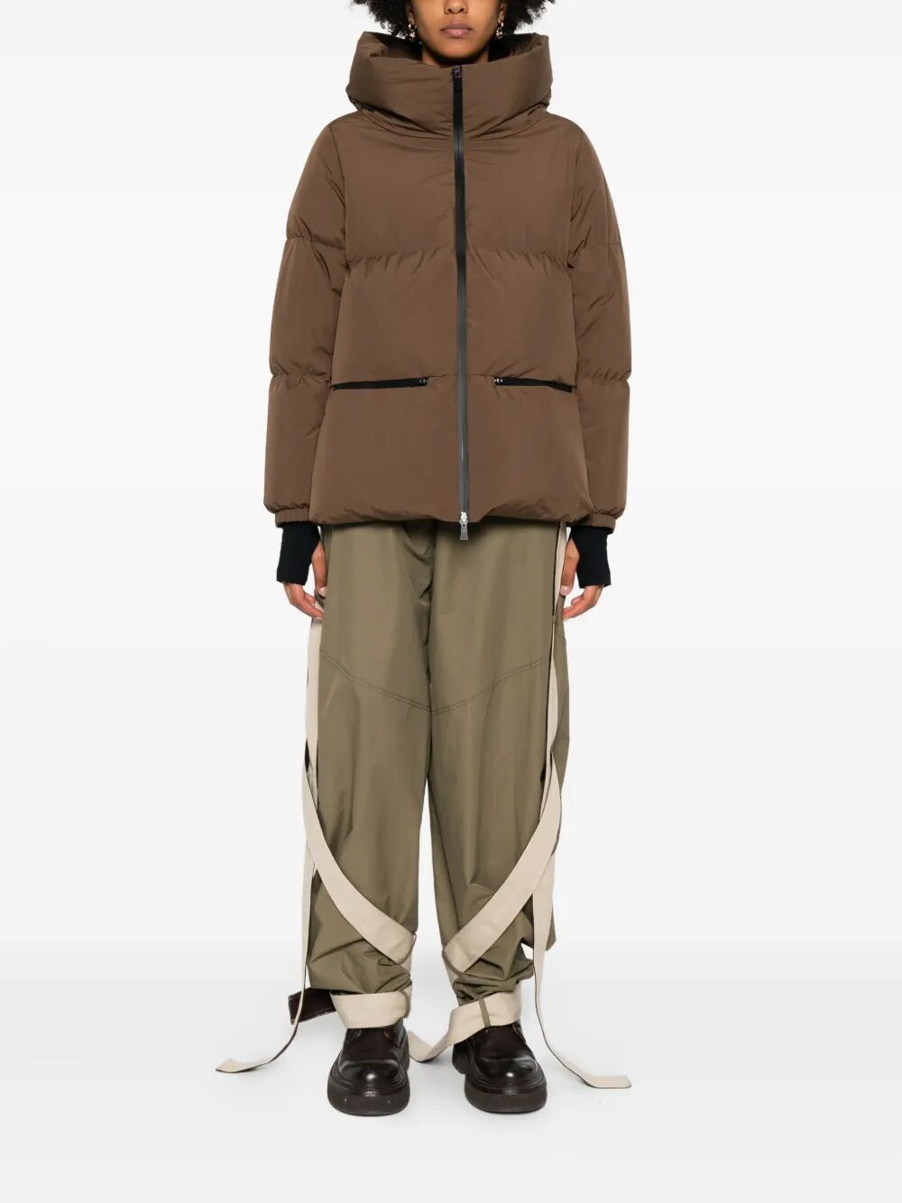 Herno Women 2Layers Hooded Short Down Jacket HERNO