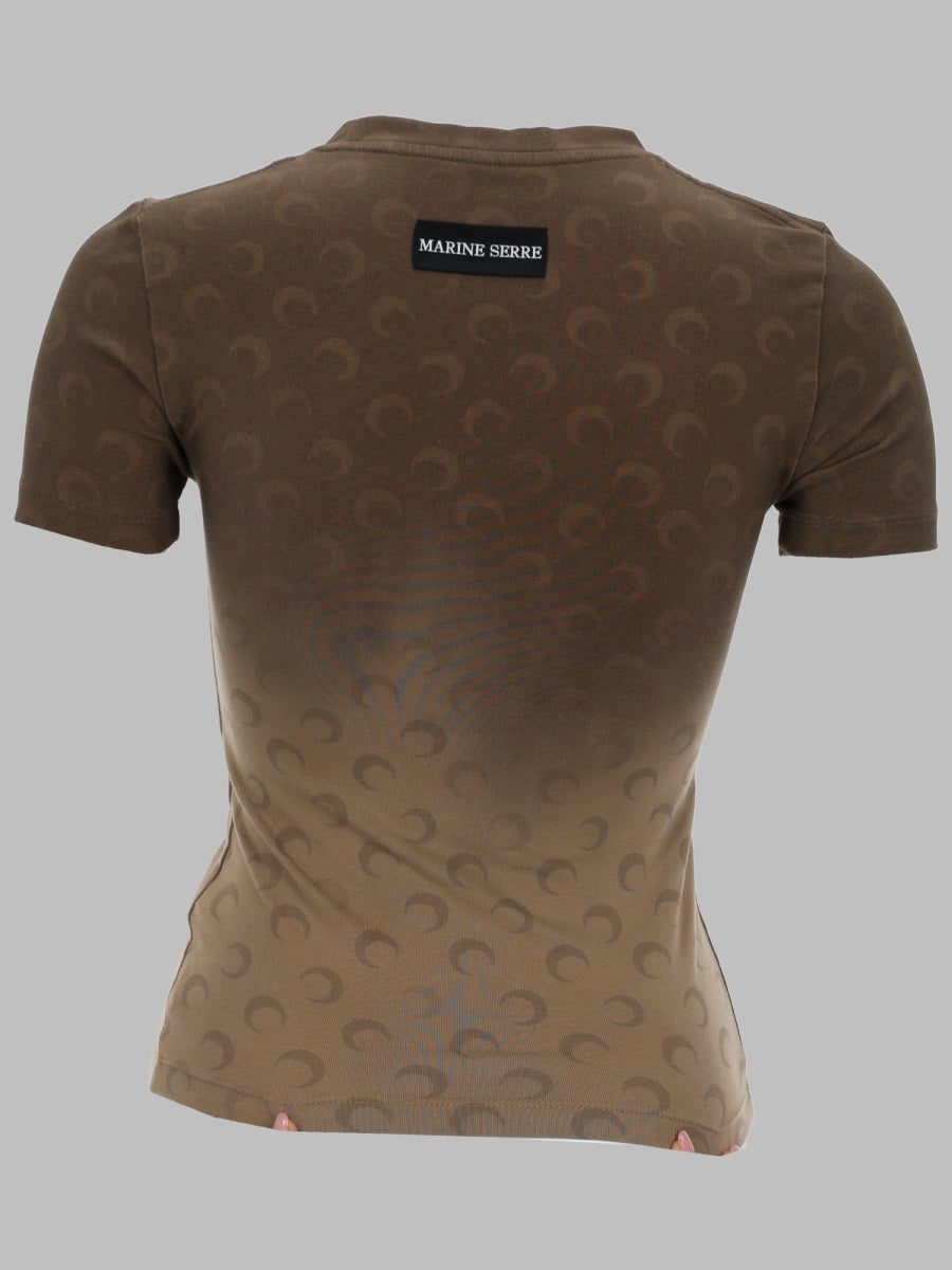 Marine Serre Women T-Shirt "Faded Moon" MARINE SERRE