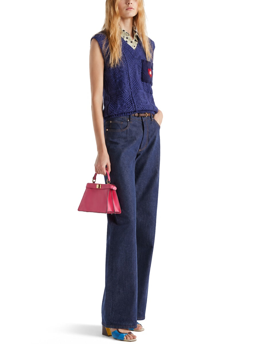 Fendi Women Jeans Lunghi In Denim FENDI