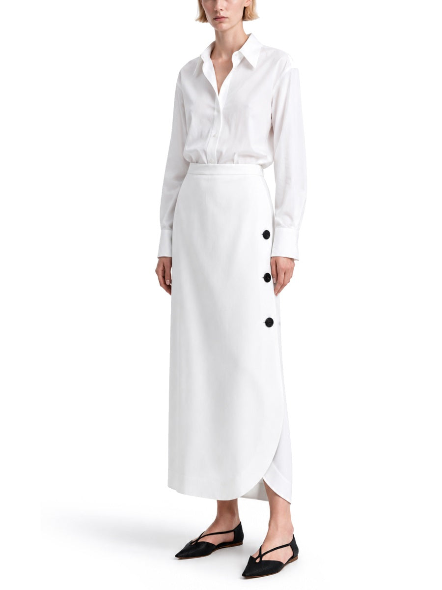 Max Mara Women Gonna In Canvas Di Viscosa E Lino MAX MARA
