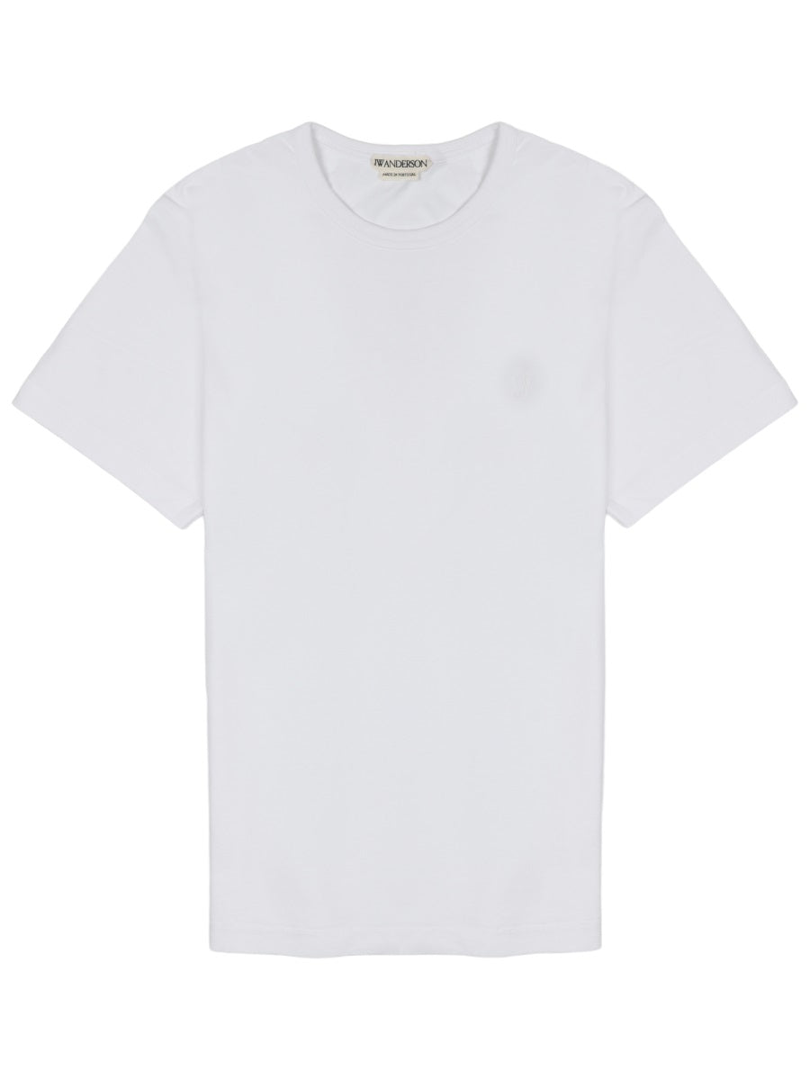 Jw Anderson Men T-Shirt Con Logo Ricamato J.W. ANDERSON