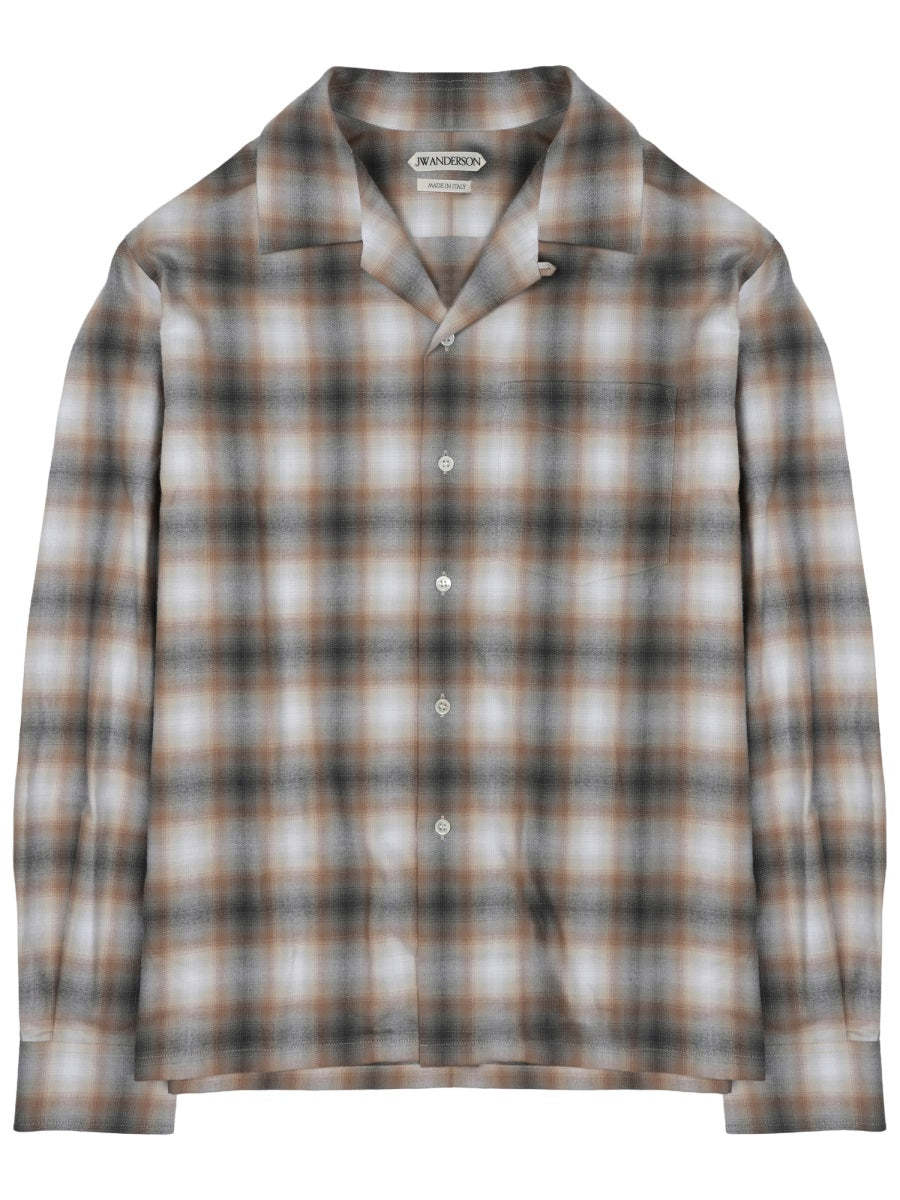 Jw Anderson Men Camicia Con Stampa Check J.W. ANDERSON