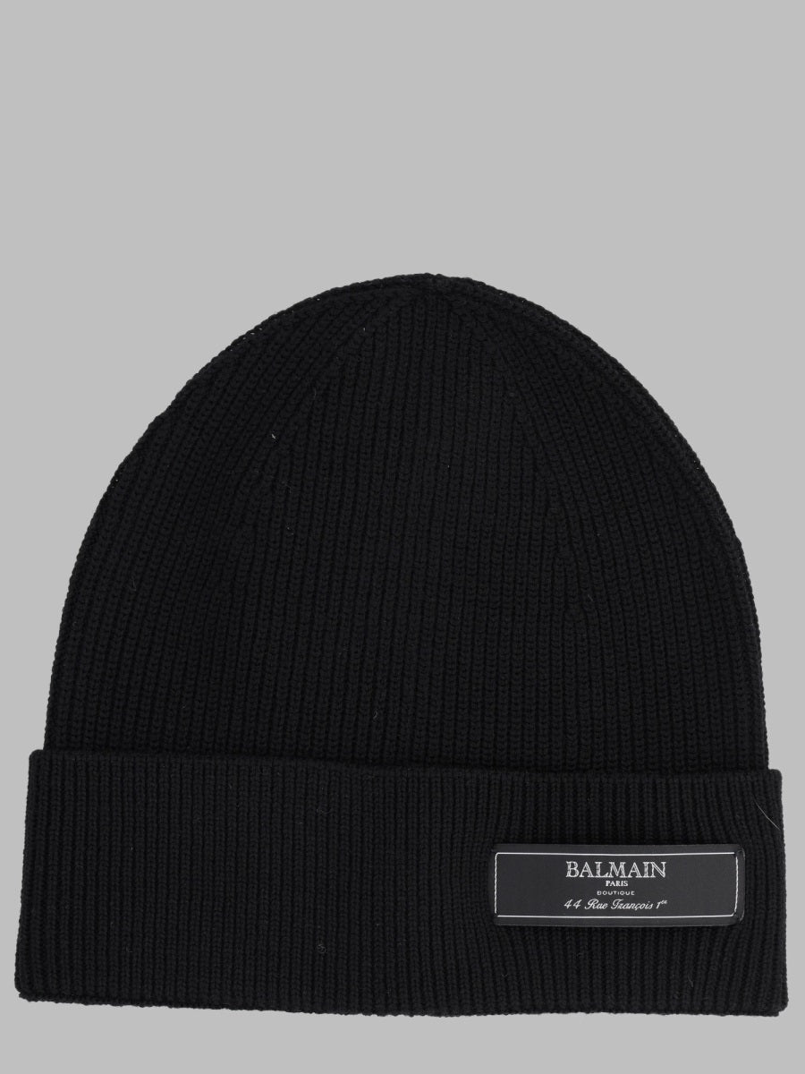 Balmain Men Berretto Con Patch Logo BALMAIN