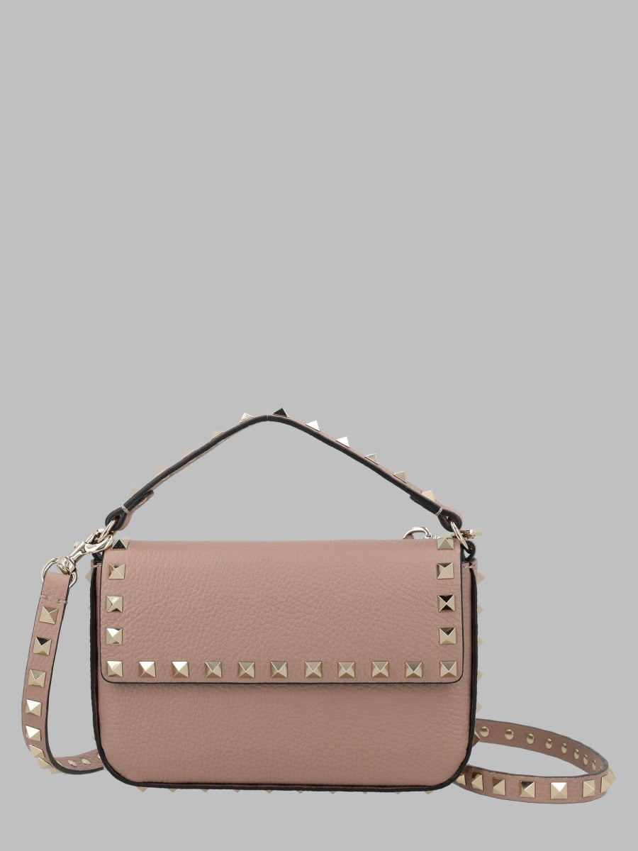 Valentino Garavani Women Pouch Rockstud In Vitello Granato VALENTINO GARAVANI