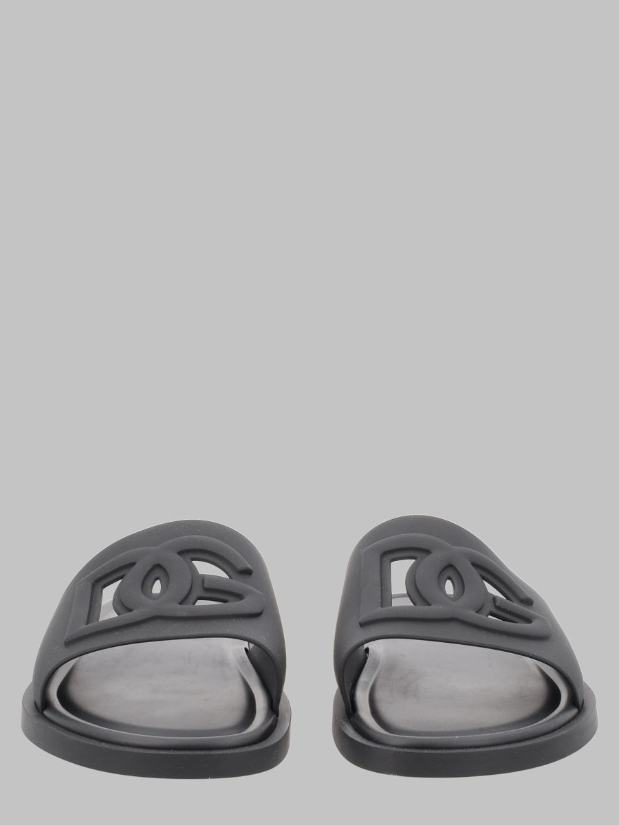 Dolce & Gabbana Men Slide Beachwear In Gomma DOLCE & GABBANA