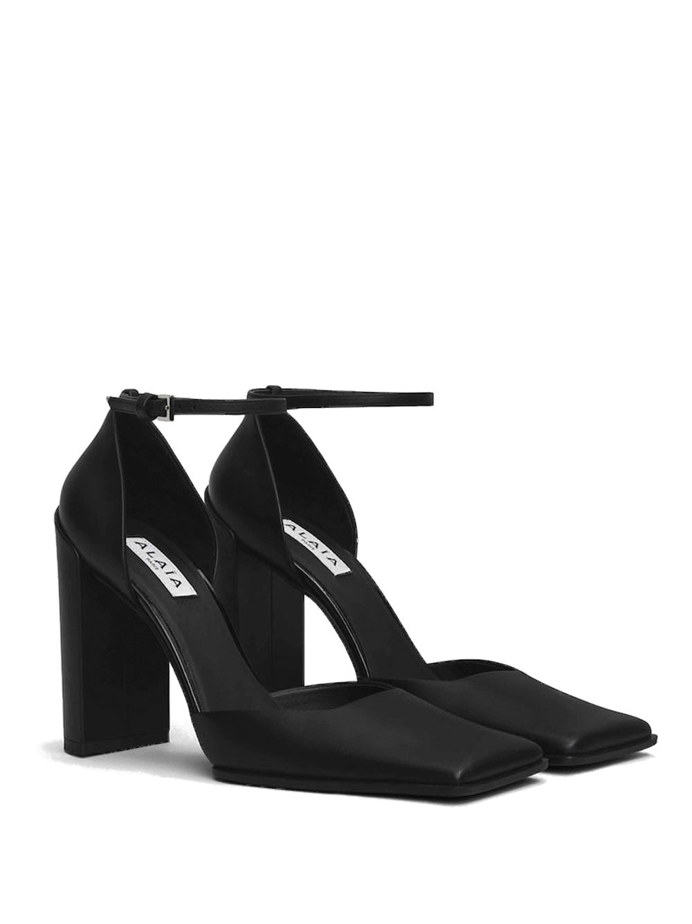 Alaia Women Square D`Orsay Leather Pumps ALAIA