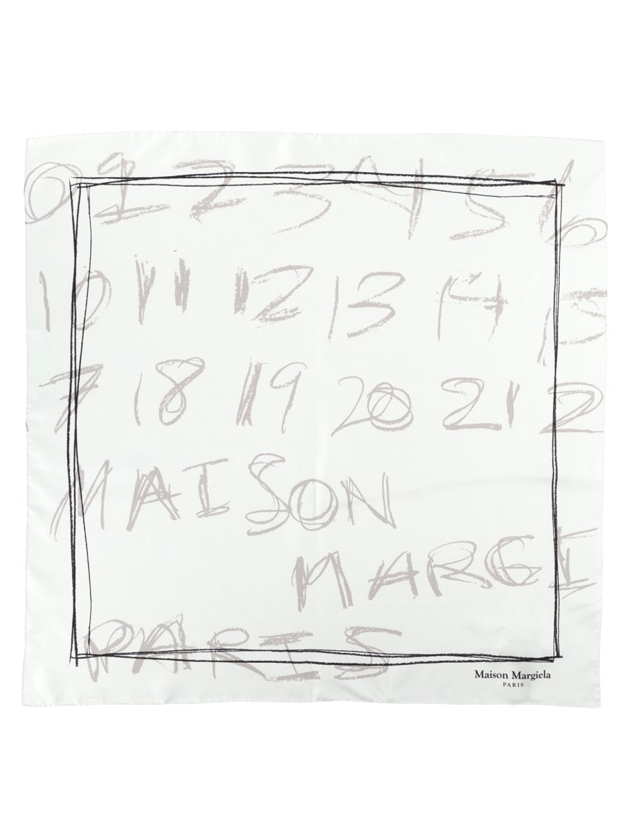Maison Margiela Women Foulard In Seta "Numerical" MAISON MARGIELA