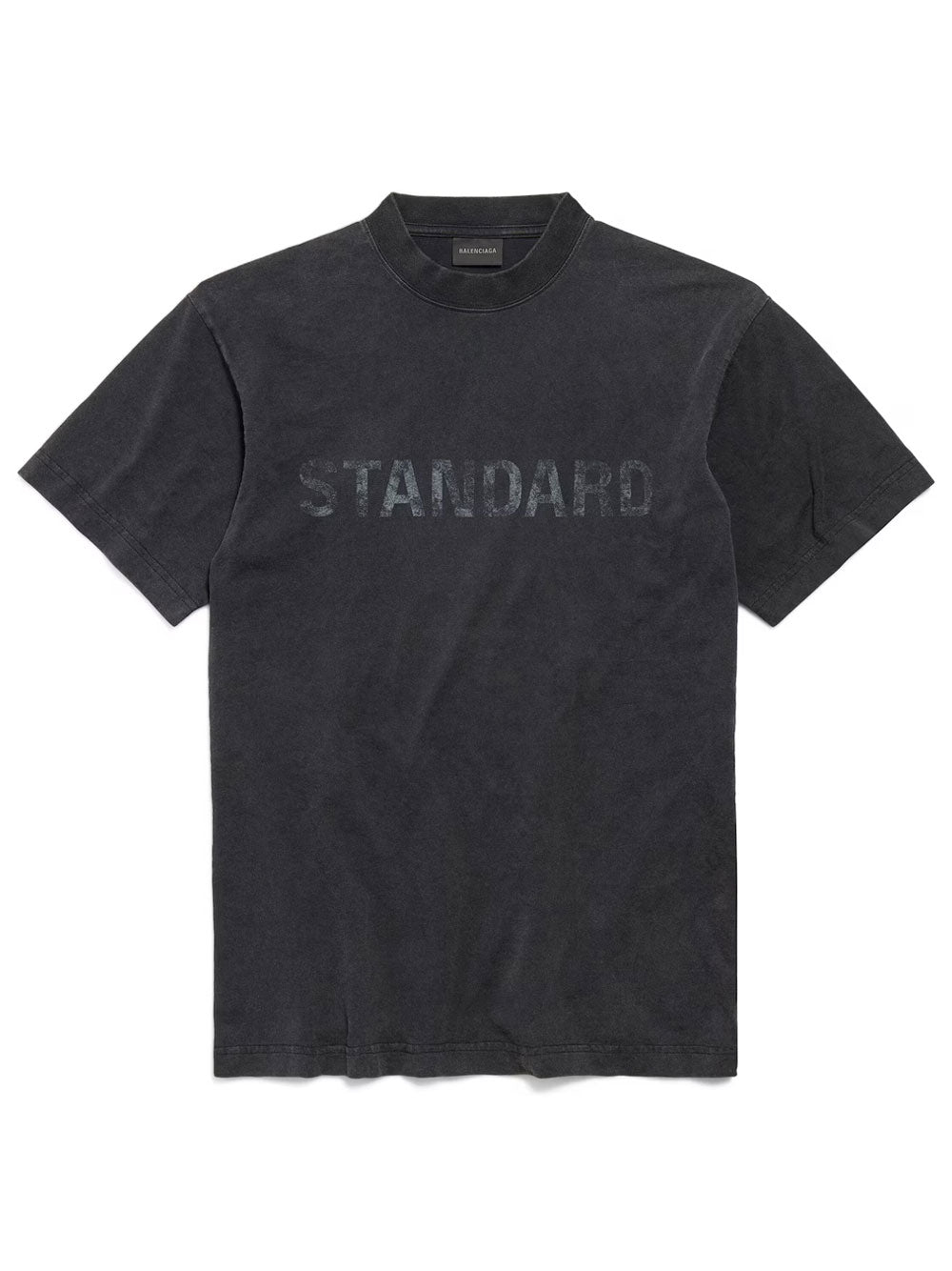 Balenciaga Men Standard Regular Fit T-Shirt In Faded Jersey BALENCIAGA