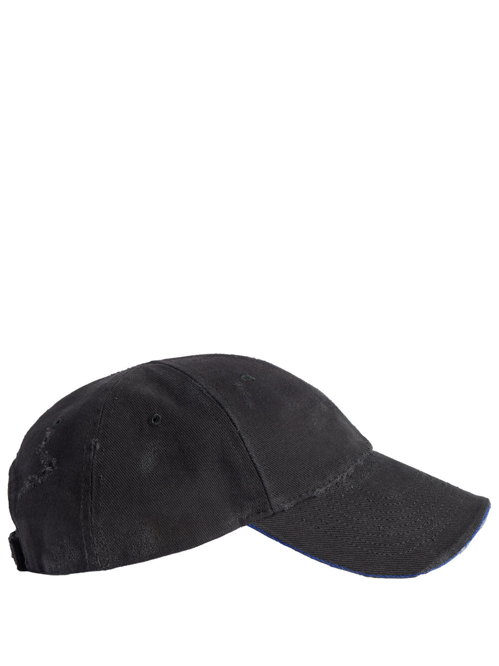 Balenciaga Men Tilted Typo Cap In Cotton Drill BALENCIAGA