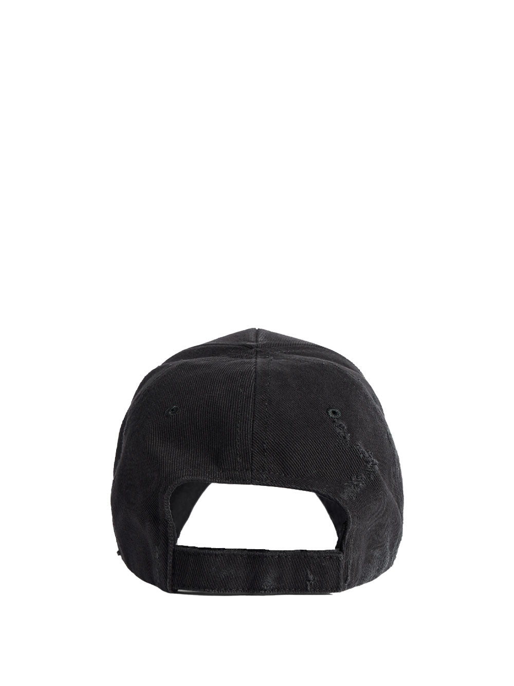 Balenciaga Men Tilted Typo Cap In Cotton Drill BALENCIAGA