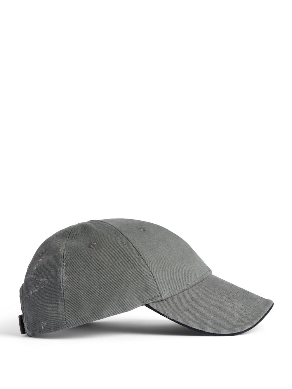 Balenciaga Men Tilted Typo Cap In Cotton Drill BALENCIAGA