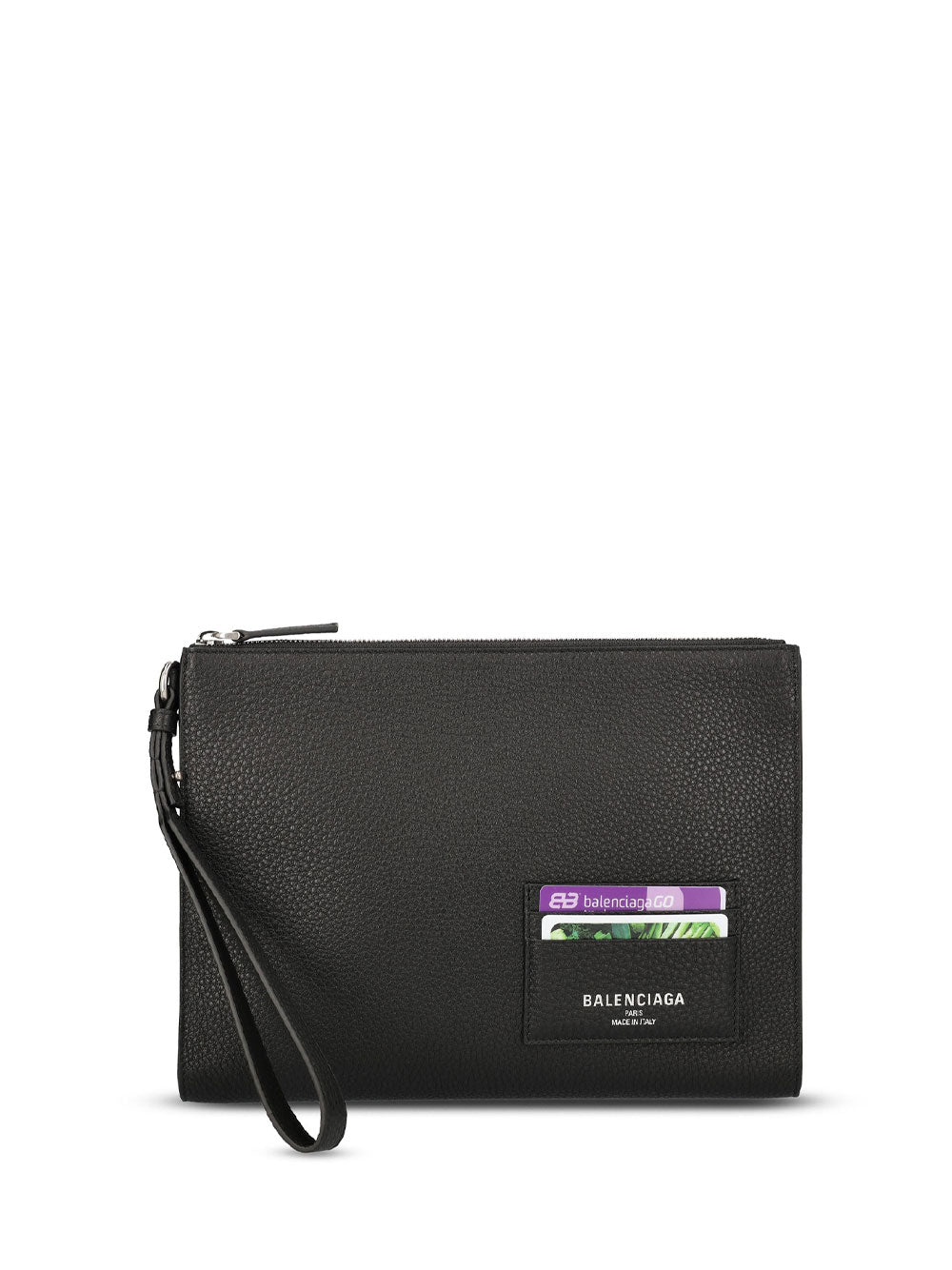 Balenciaga Men Leather Zipped Pouch BALENCIAGA